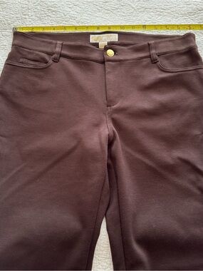 Michael Kors Dark Brown Straight Leg Pants